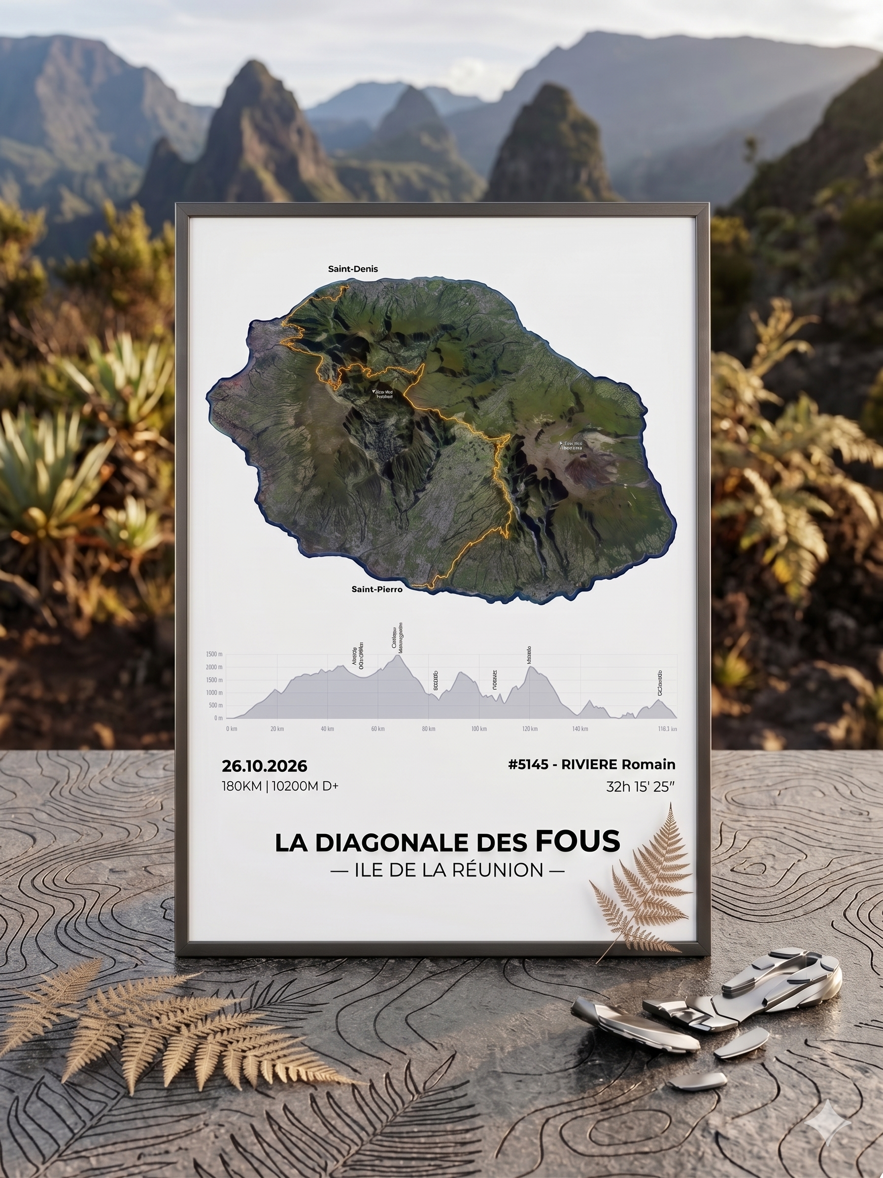 Exemple de poster Grand Raid personnalisé